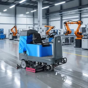 XJ200S Industrial Ride-On Scrubber Machine Floor Washing Equipment Manufacturer