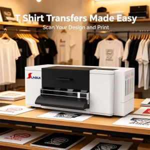 XP600 300MM DTF Machine with RIP Software White Ink Smartphone Control for T-Shirt Apparel Small Business