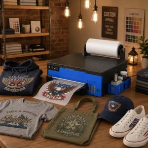 XP600 DTF Inkjet Printer with Pet Film, A3 A4 T-Shirt and Garment Printing Machine for Textiles