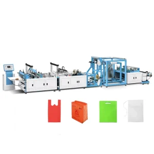 ZXL-C700 Fully Automatic 40-120 pcs/min Non-Woven Soft Loop Handle Shopping Bag Making Machine with PLC
