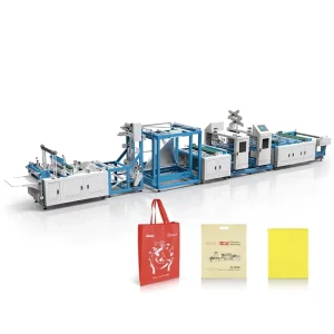 ZXL-G700 Automatic PLC Non Woven Side Gusset Spunbond Shopping Bag Making Machine with Soft Loop Handle